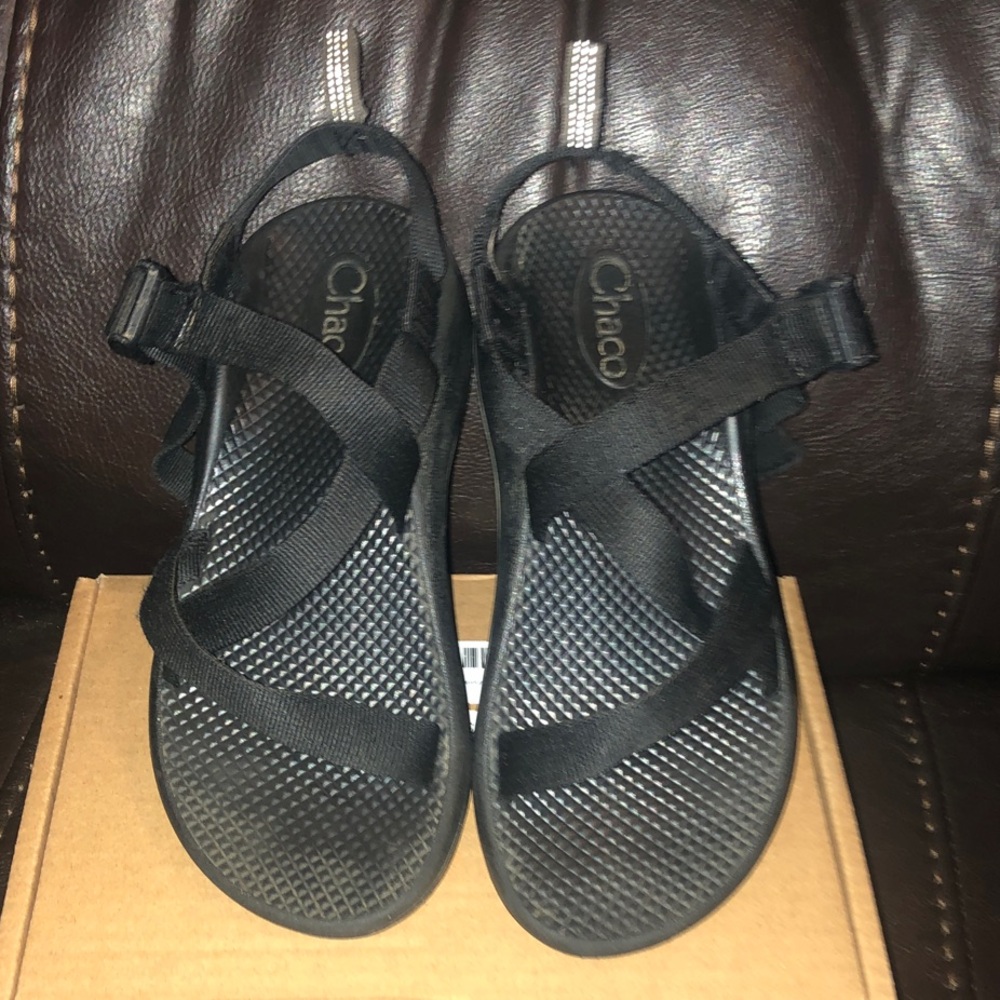 Chaco Black Outdoor Strappy Sandals
